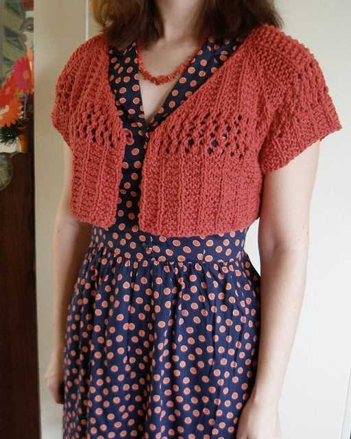Free knitted bolero pattern for ladies