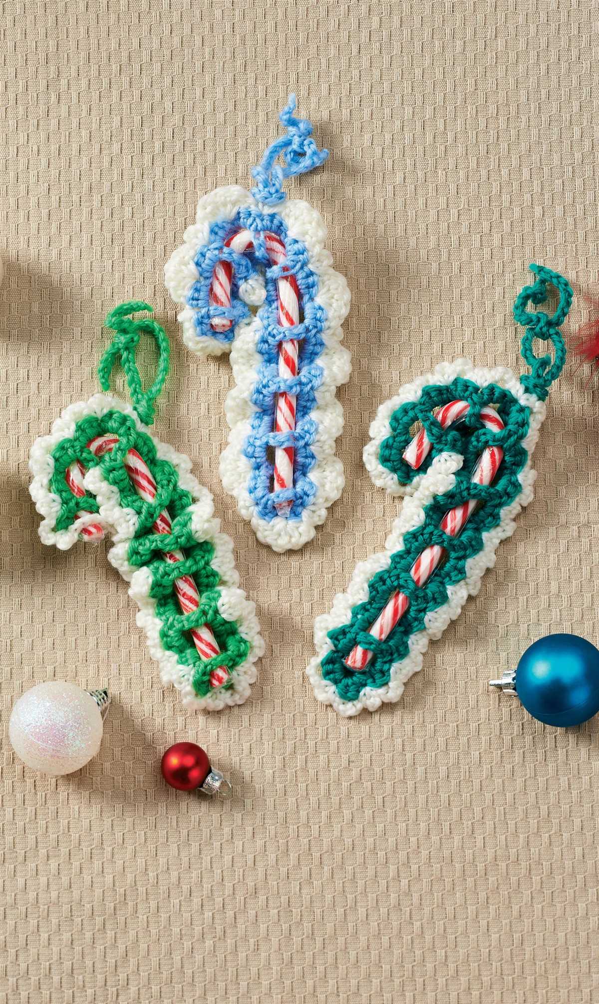 Free knitted candy cane pattern