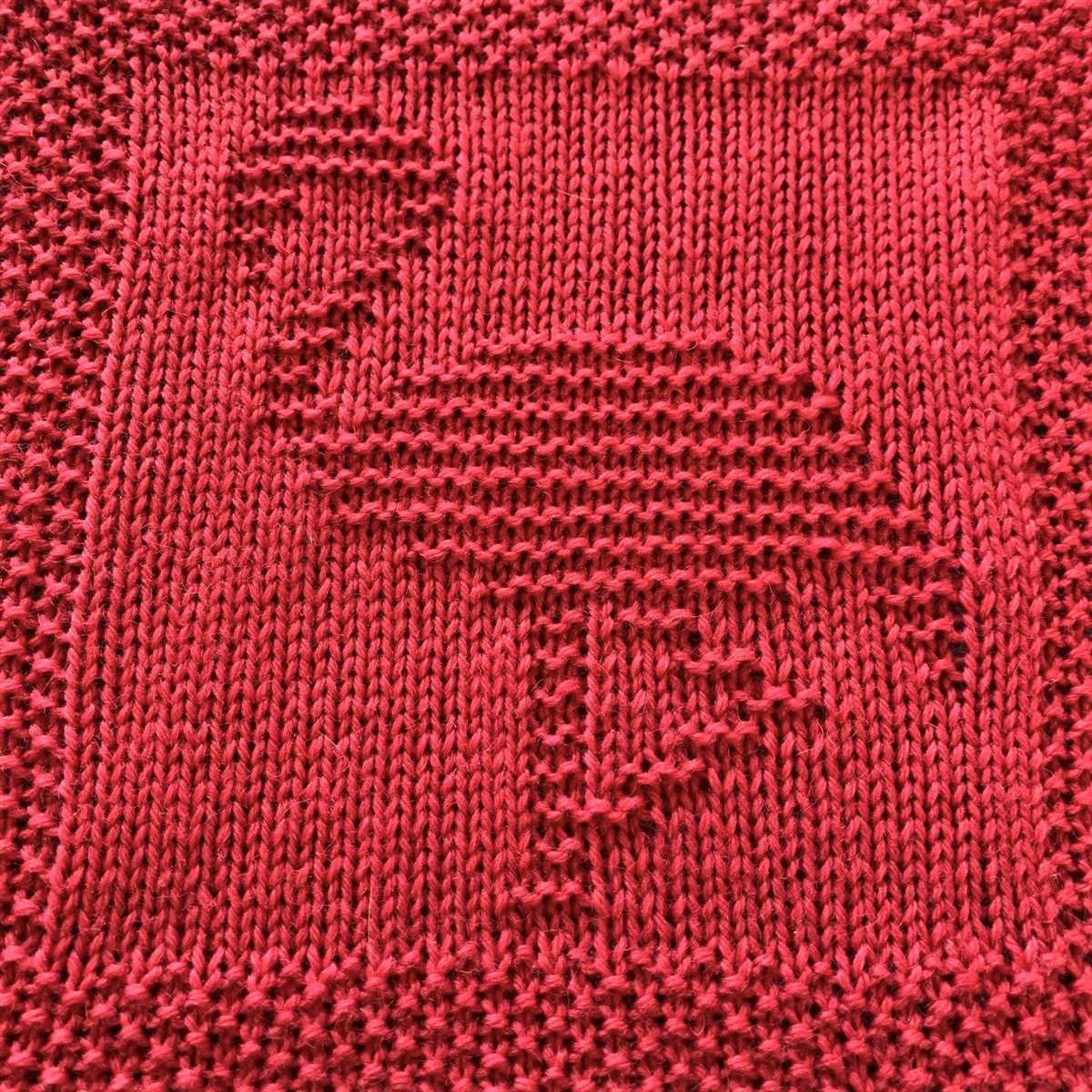 Free knitted fish dishcloth pattern