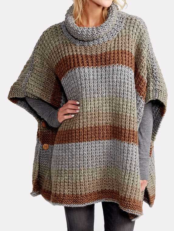Free knitted poncho patterns for ladies