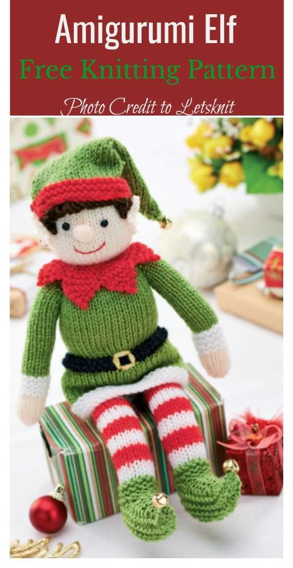 Knit an Adorable Elf on the Shelf with this Free Pattern! Free knitting pattern for elf on the shelf