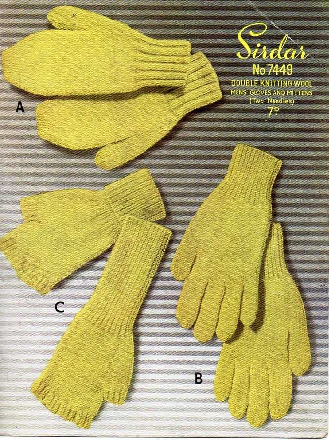 Free knitting pattern for fingerless gloves using 2 needles