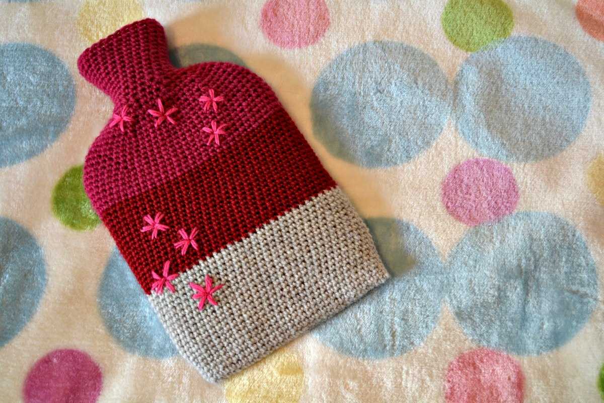 Free knitting pattern for hot water bottle cover