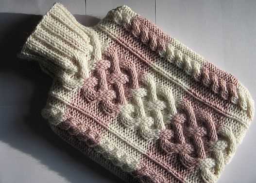 Free knitting pattern for hot water bottle cover