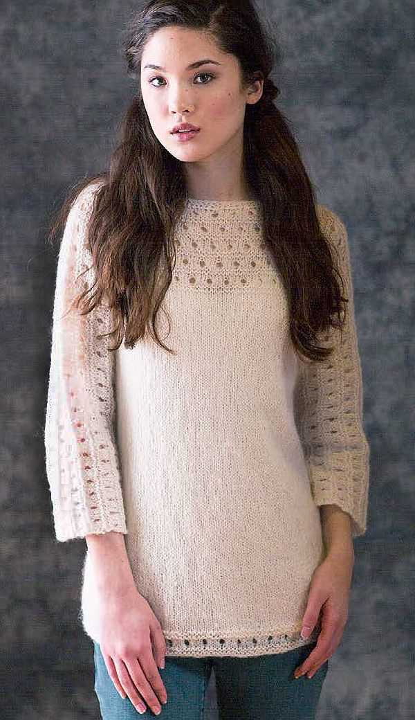 Free knitting pattern for ladies top