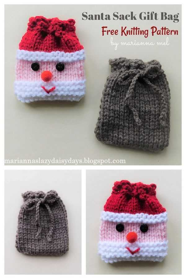 Free knitting pattern for santa bag