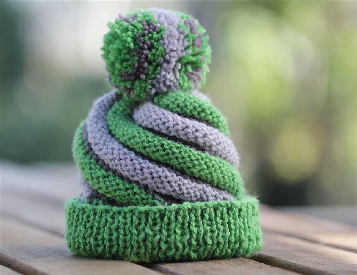 Free knitting pattern for swirl hat