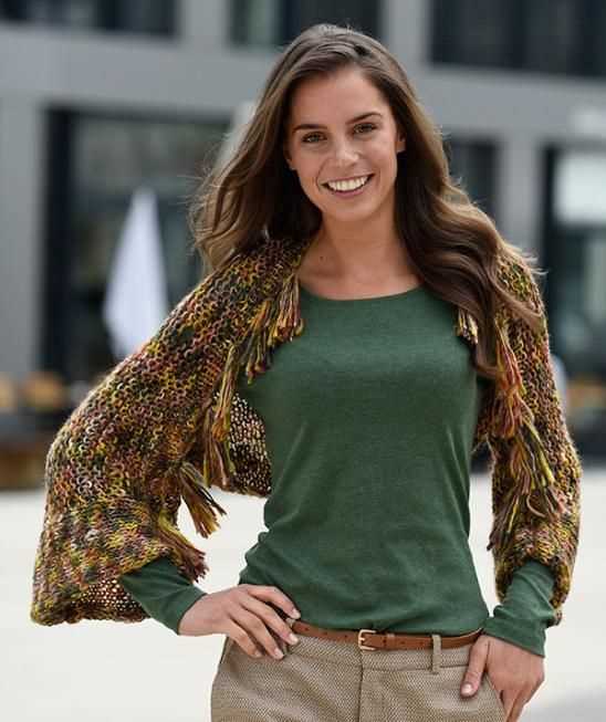 Free knitting pattern shrug with sleeves