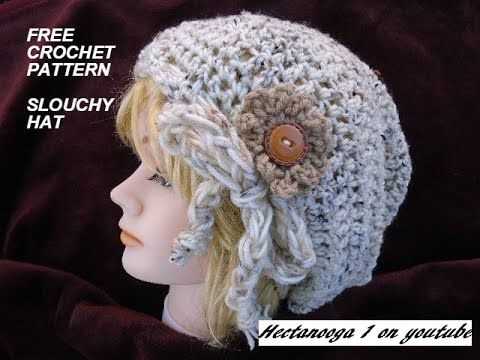 Free knitting pattern slouchy hat