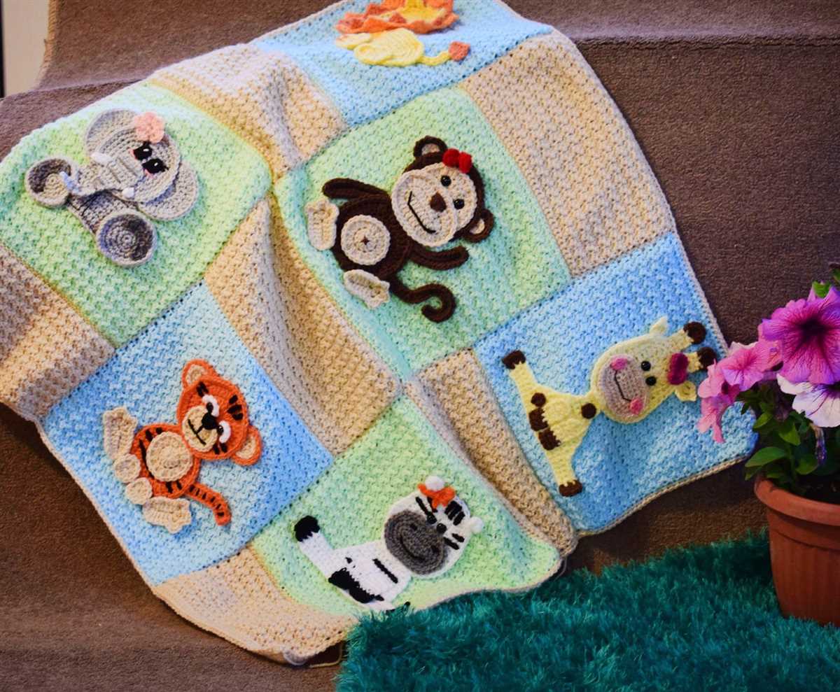 Free knitting patterns for baby blankets with animals