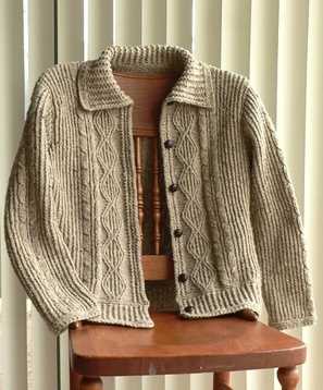 Free mens aran cardigan knitting patterns