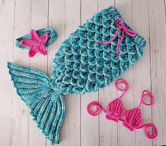 Free mermaid tail knitting pattern