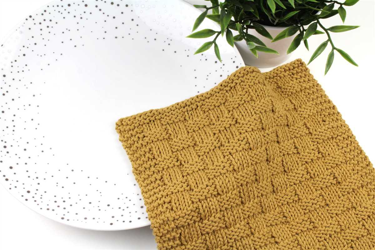 Free online knit dishcloth patterns