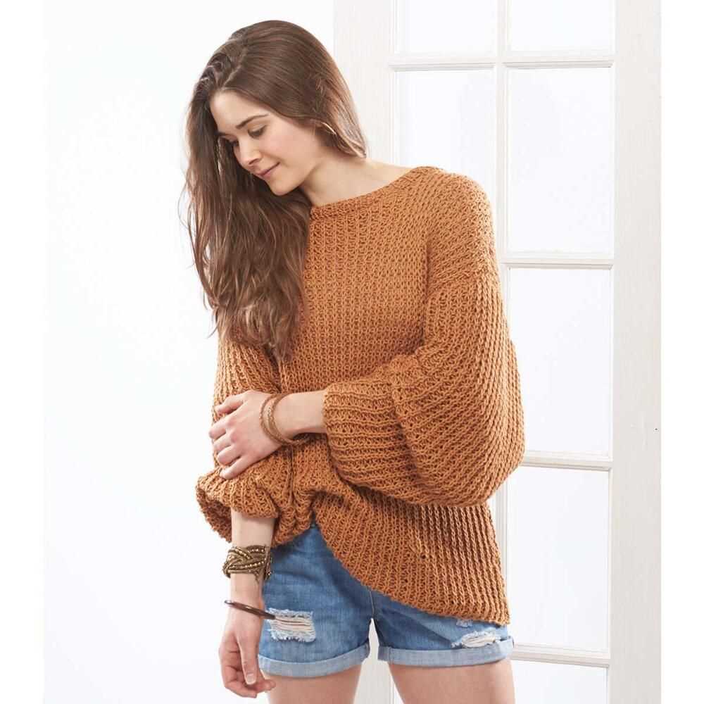 Free oversized sweater knitting pattern