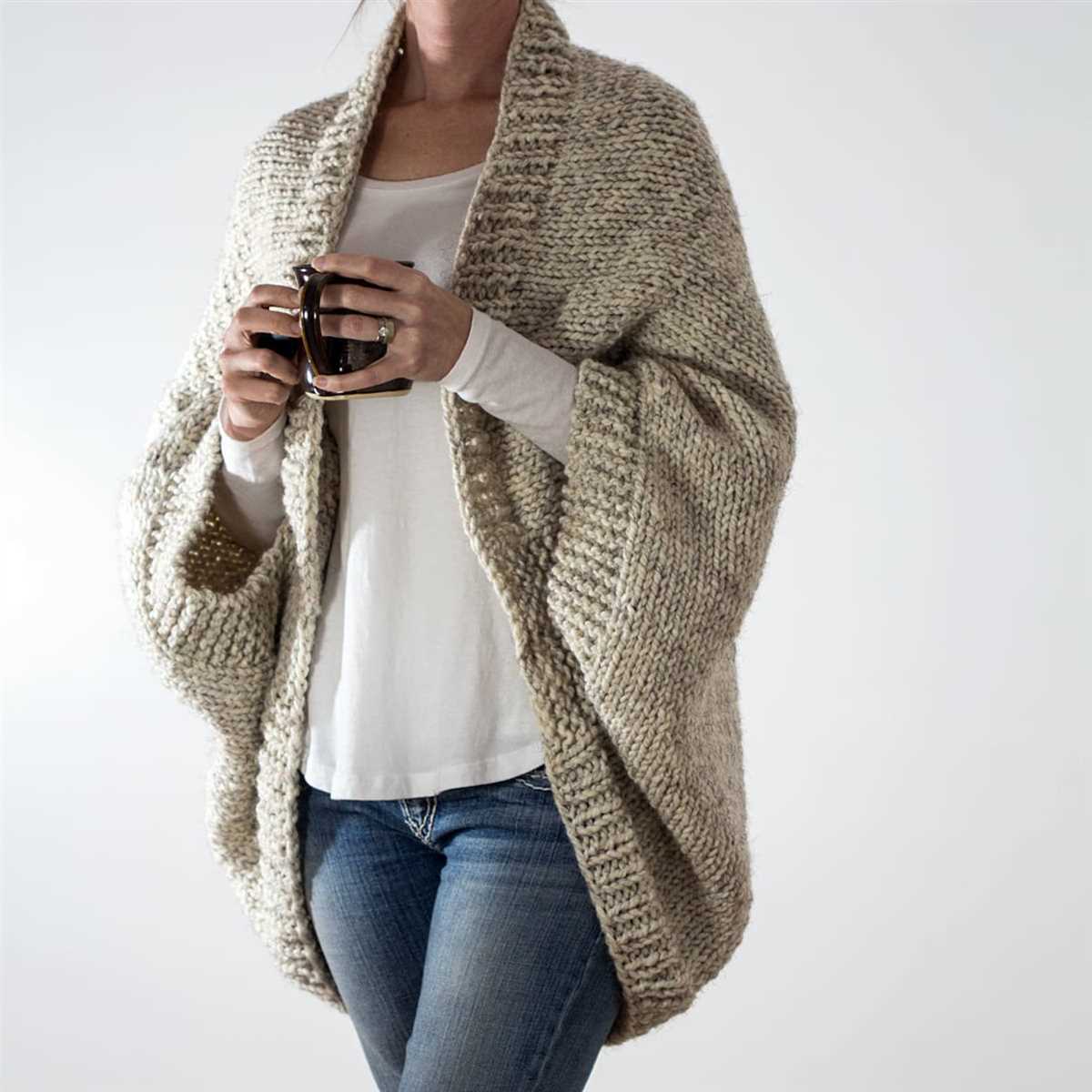 Free oversized sweater knitting pattern
