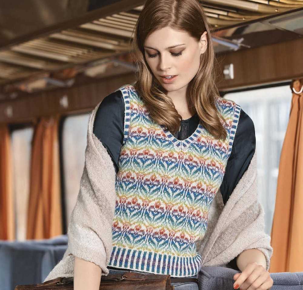 Free sleeveless pullover knitting knitted vest patterns for ladies