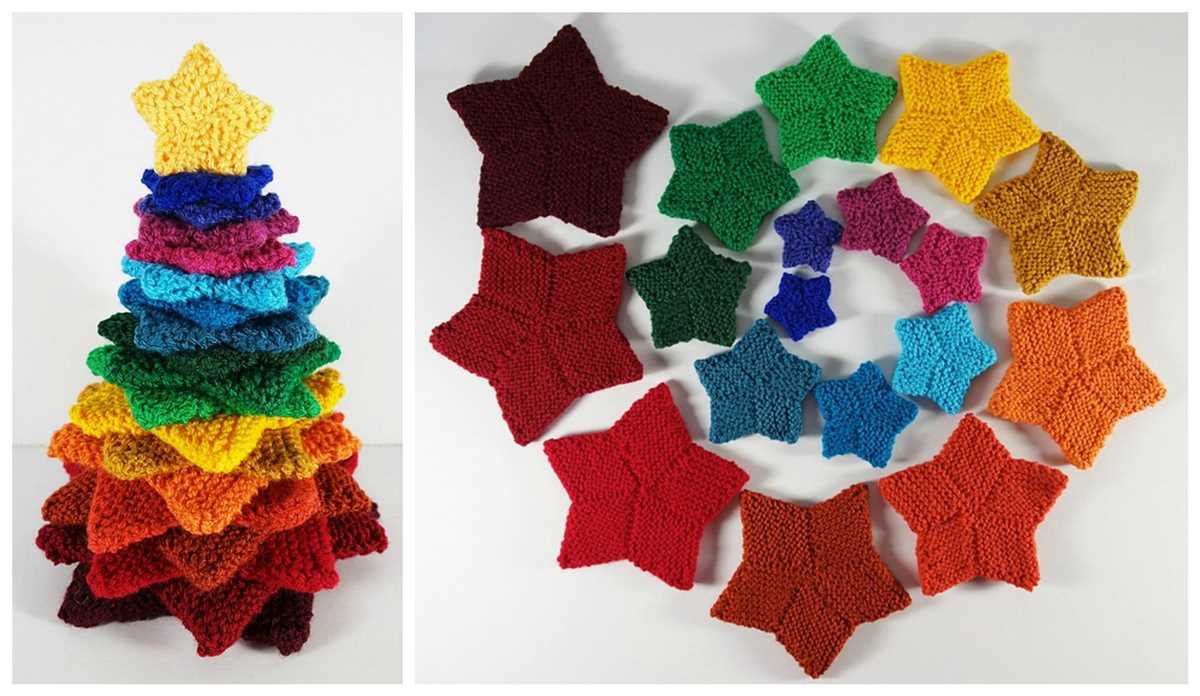 Free star knitting pattern