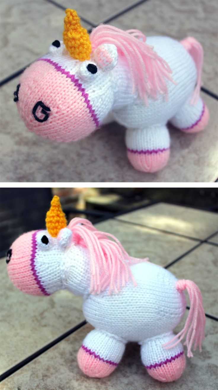 Free unicorn toy knitting pattern