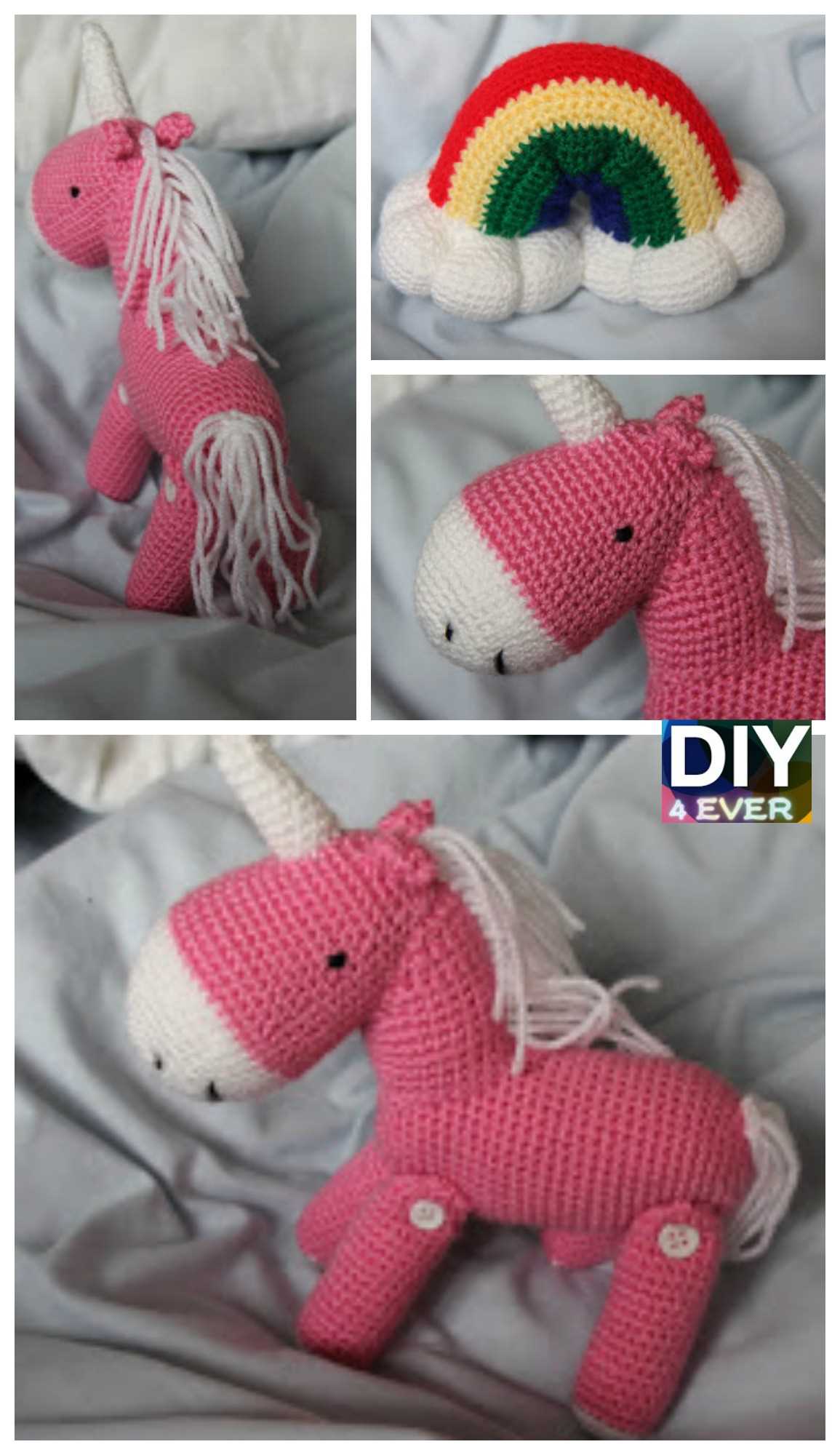 Free unicorn toy knitting pattern