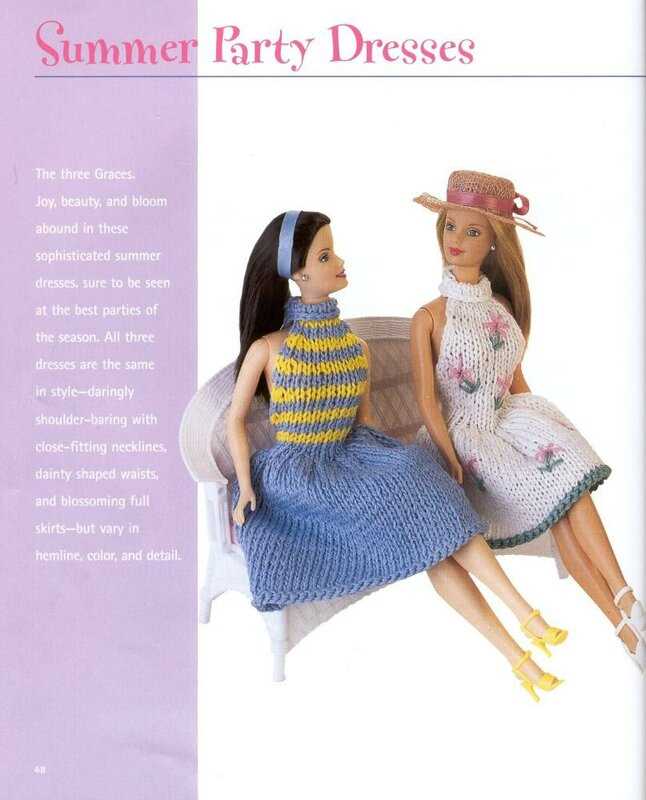 Free barbie knitting patterns pinterest