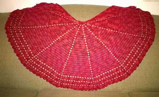 Free circular shawl knitting pattern