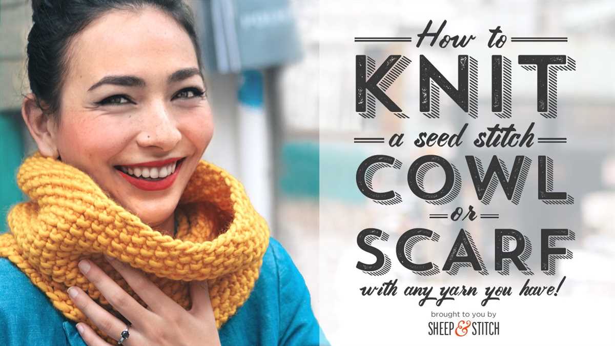 Free cowl knitting pattern straight needles