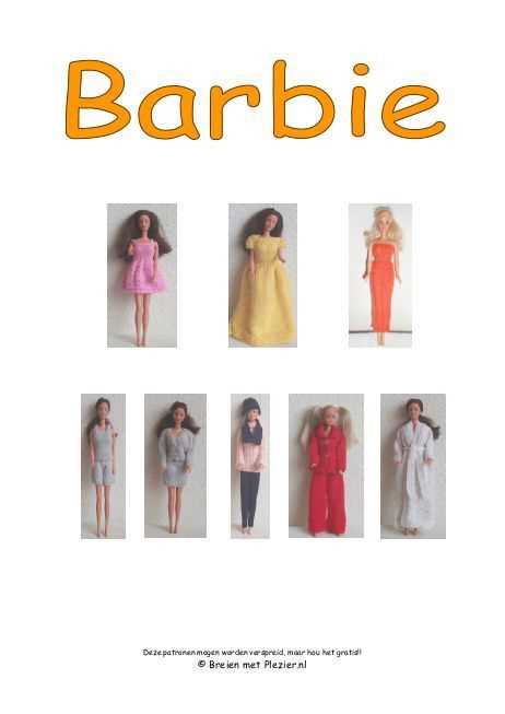 Free downloadable barbie doll knitting patterns