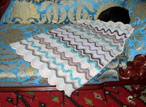 Free feather and fan knitting patterns