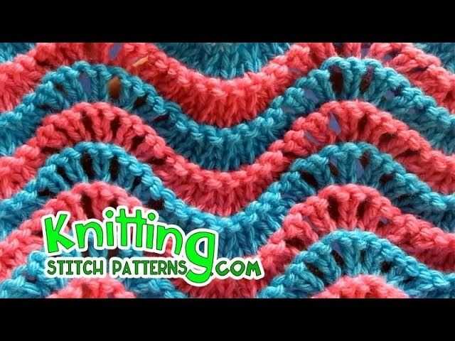 Free feather and fan knitting patterns