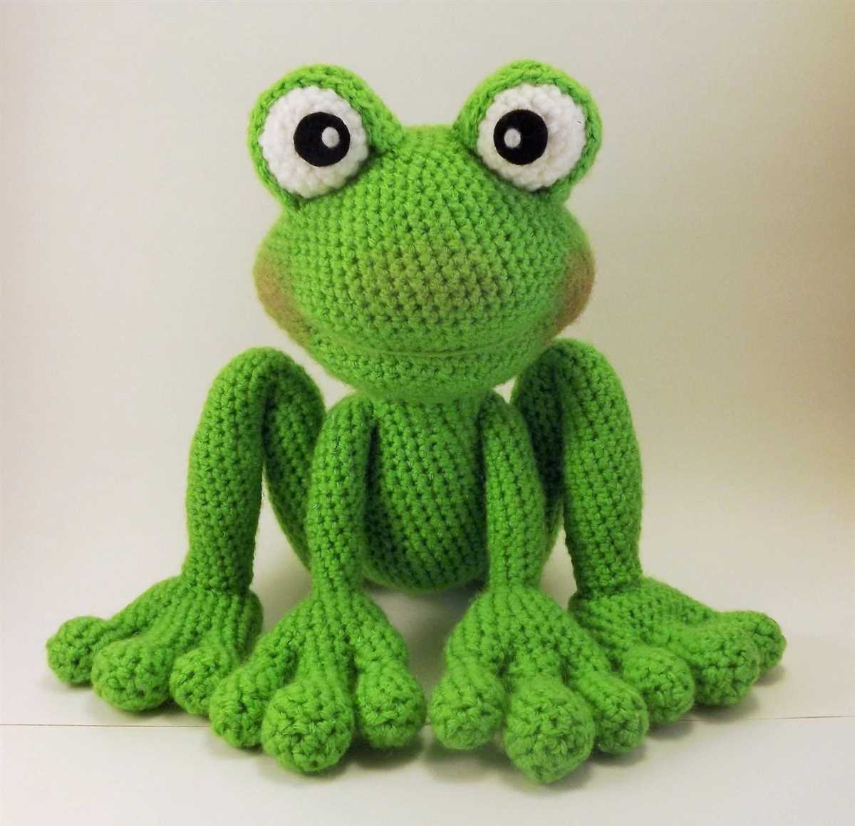 Free frog toy knitting pattern