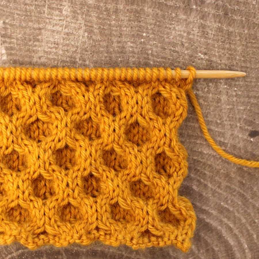 Free honeycomb knitting pattern