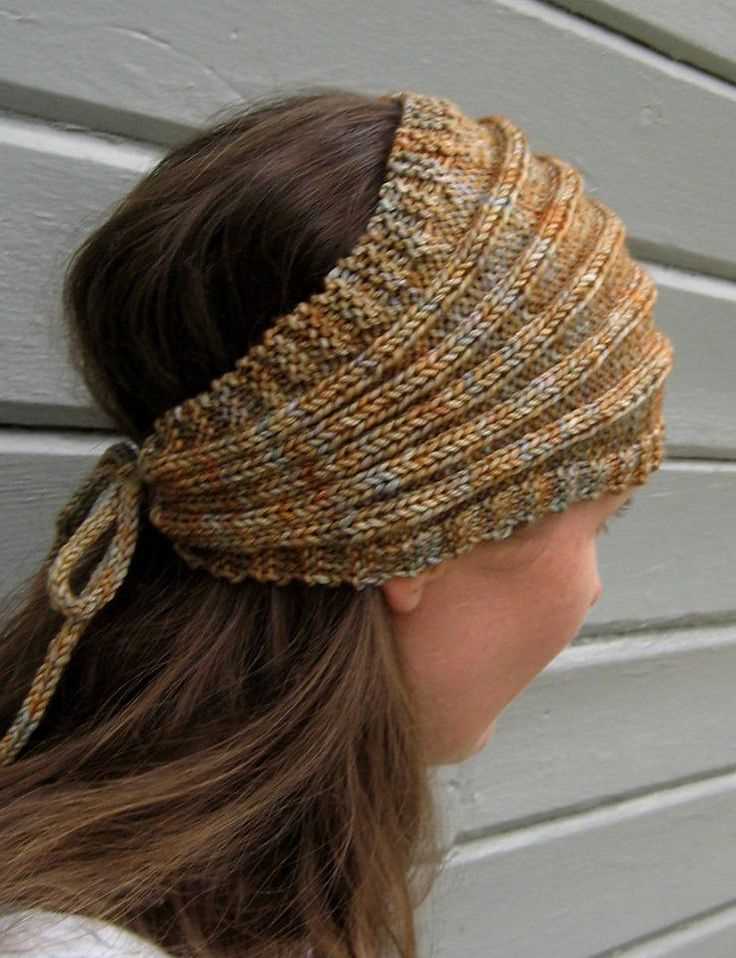 Free knit bandana pattern