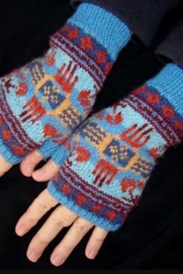 Free knit felted mitten pattern