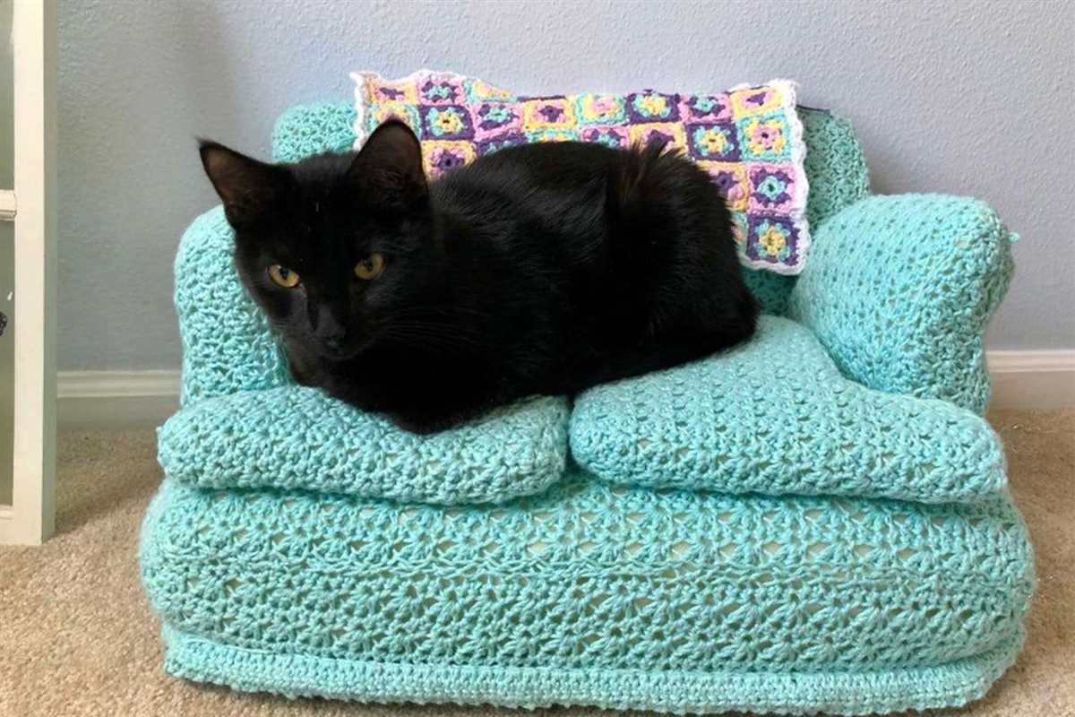Free knitted cat couch pattern