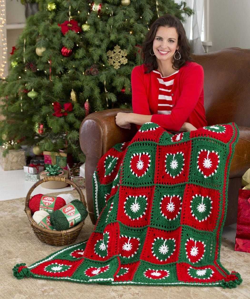 Free knitted christmas blanket patterns