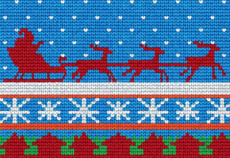 Free knitted christmas blanket patterns