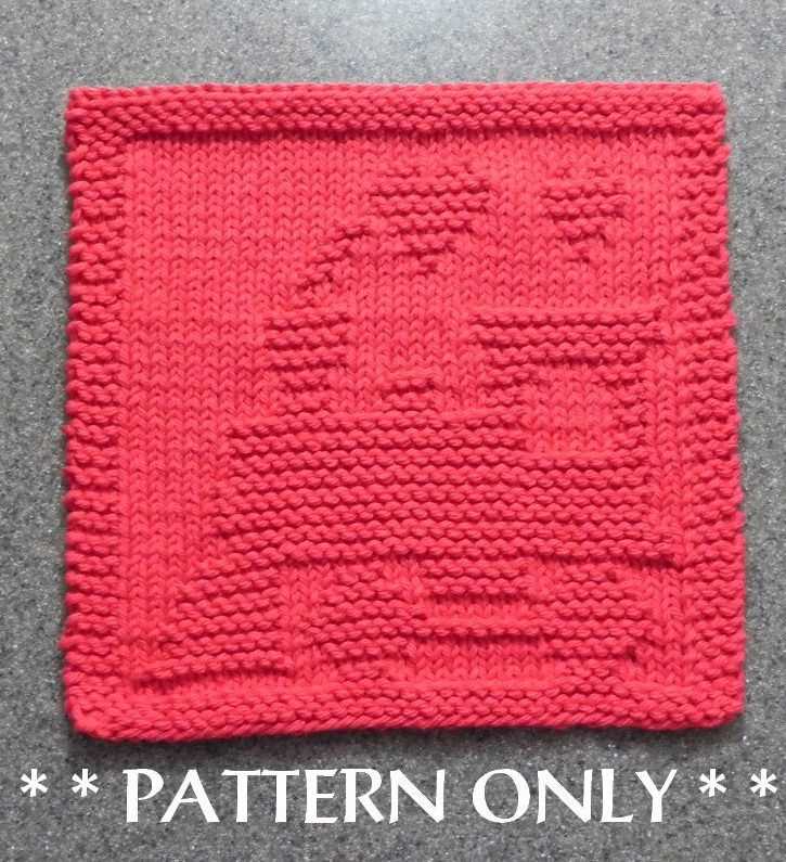 Free knitted dishcloth patterns for christmas