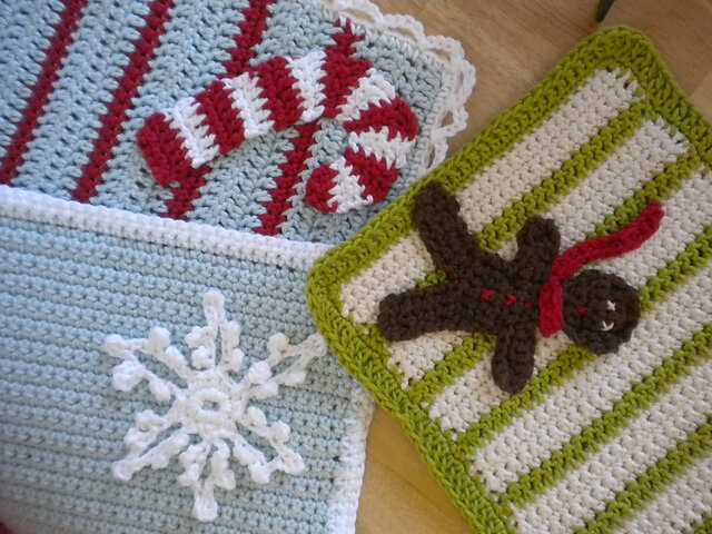 Free knitted dishcloth patterns for christmas