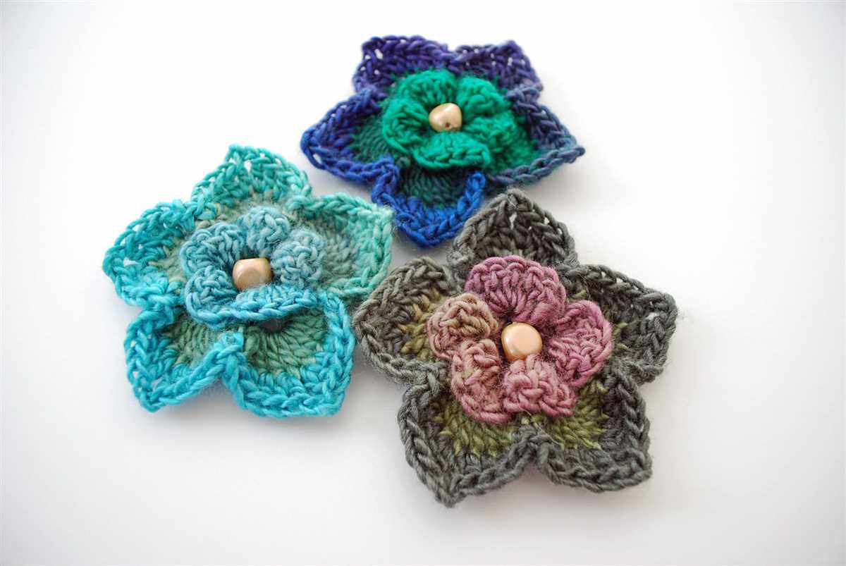 Free knitted flower patterns