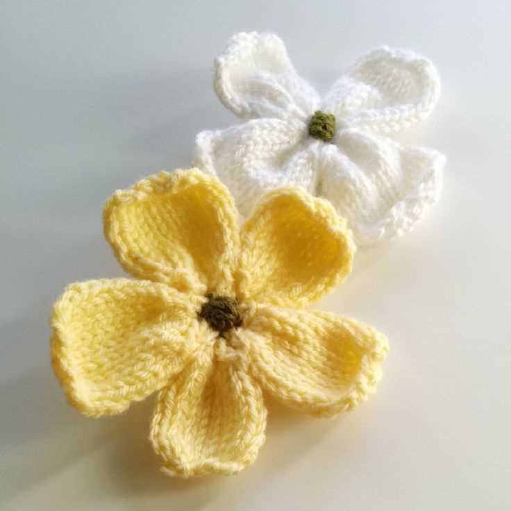 Free knitted flower patterns