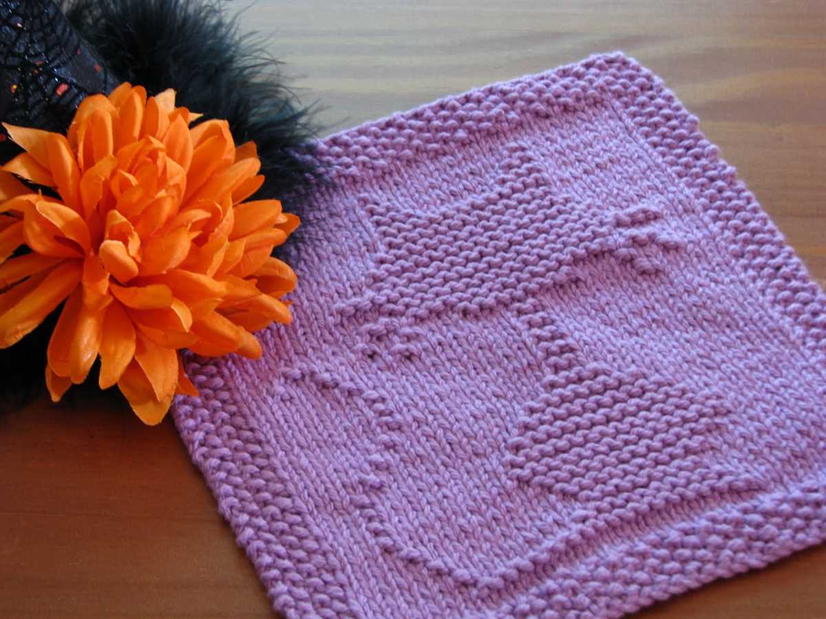 Free knitted halloween dishcloth patterns