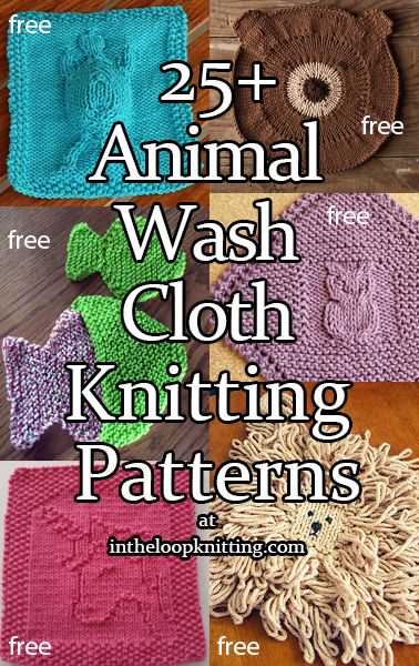 Free knitted washcloths pattern