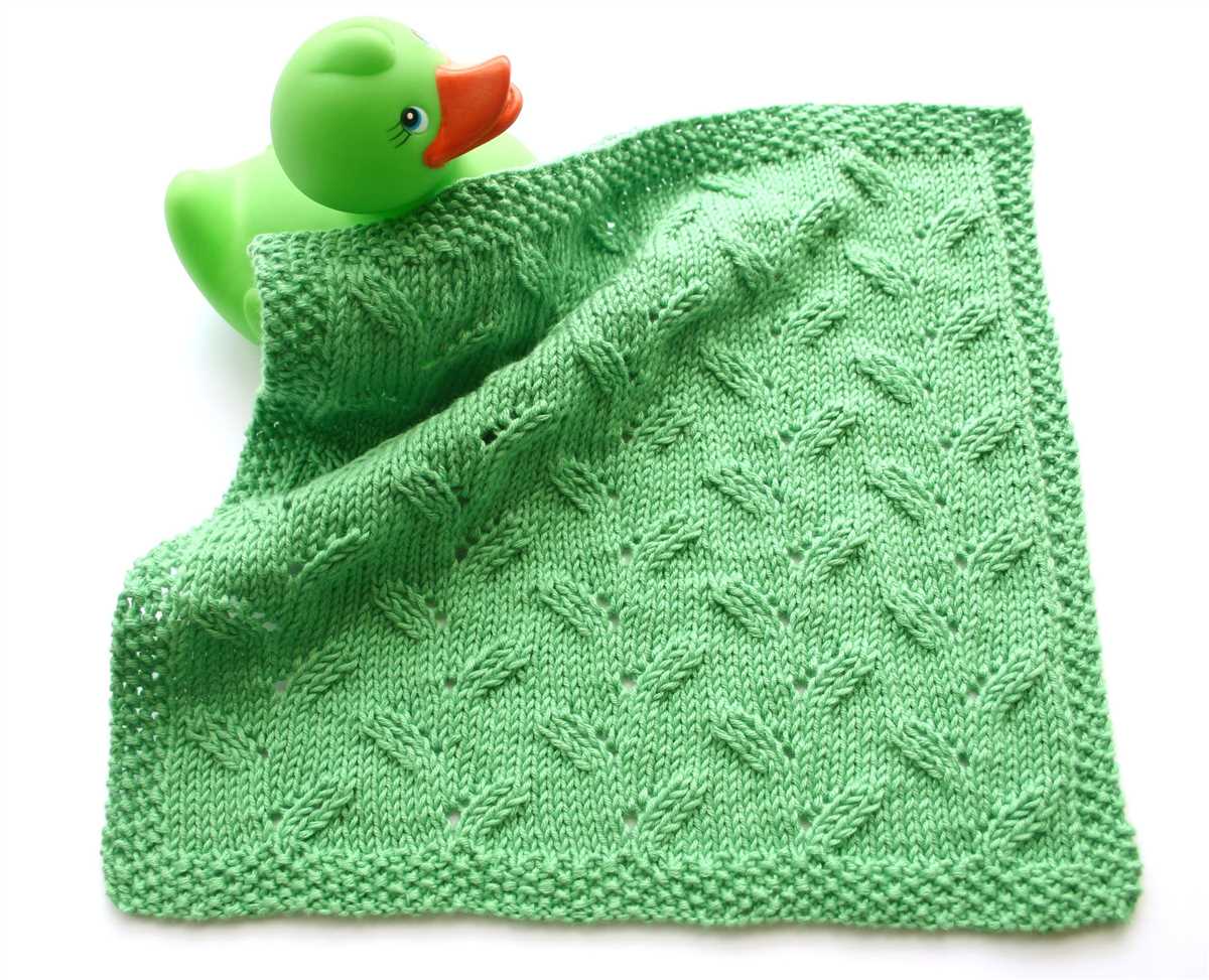 Free knitted washcloths pattern