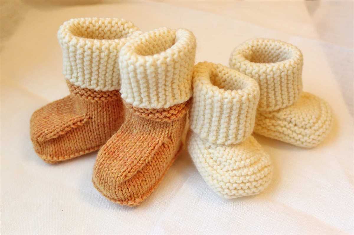 Free knitting booties pattern