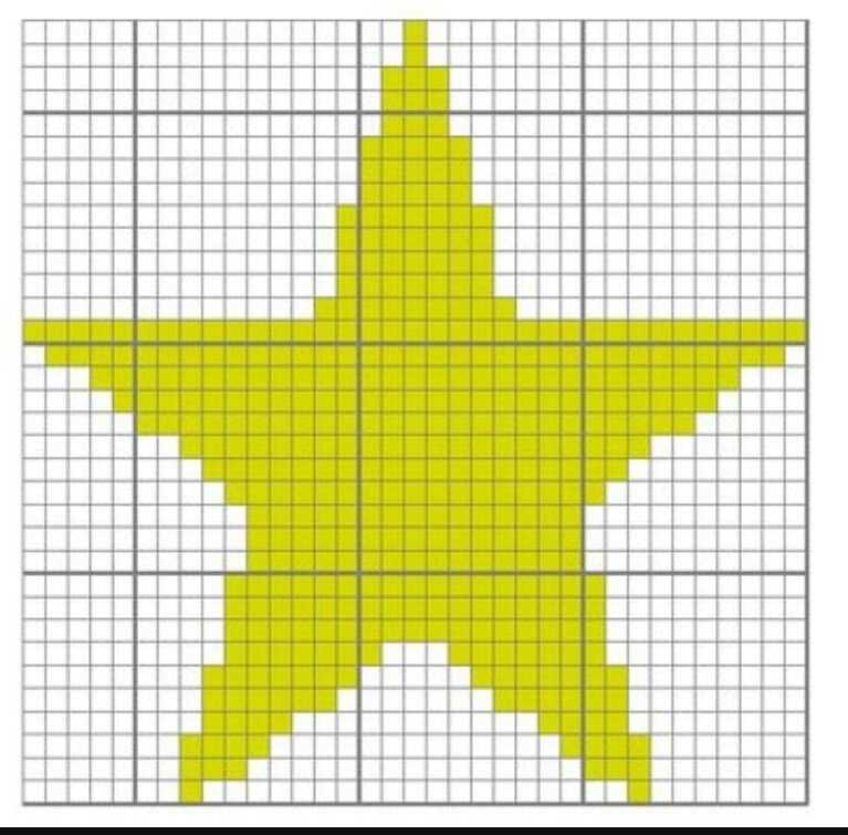 Free knitting pattern for a small star