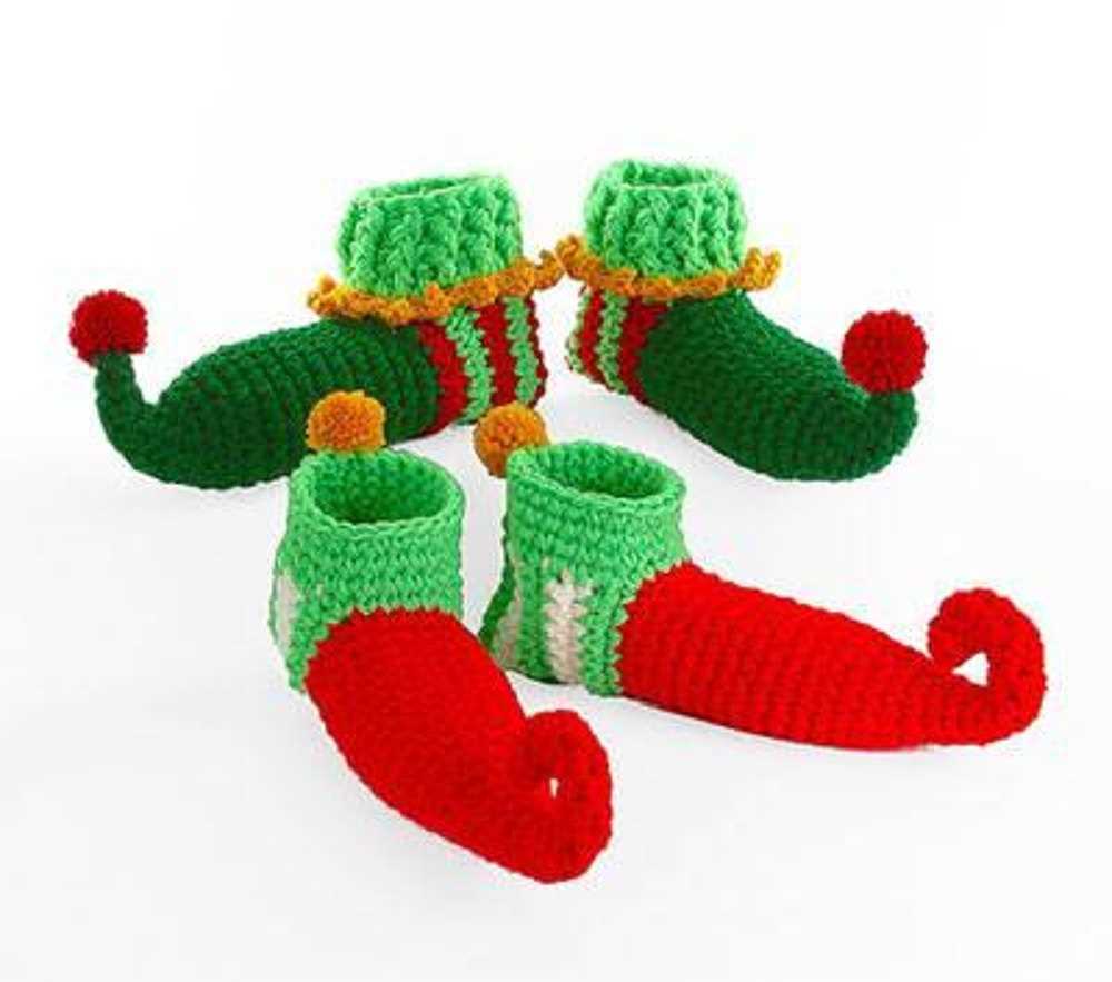 Free knitting pattern for elf slippers