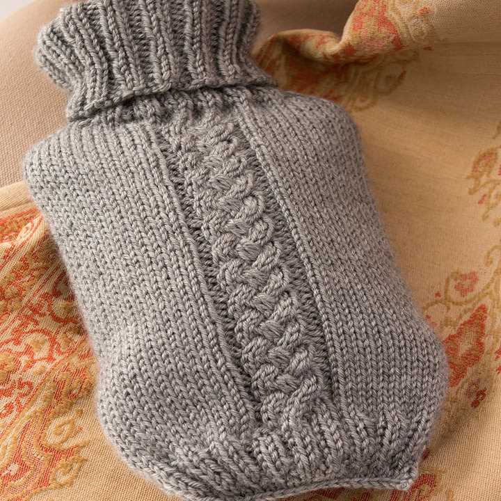 Free knitting pattern for hot water bottle cover
