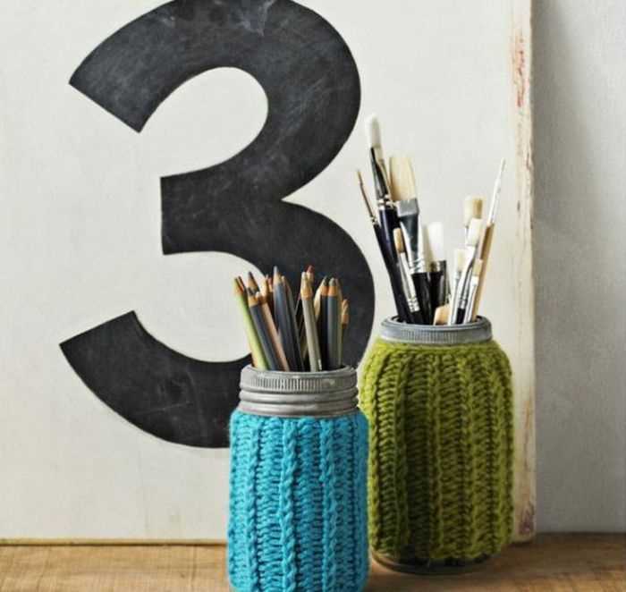Free knitting pattern mason jar cozy