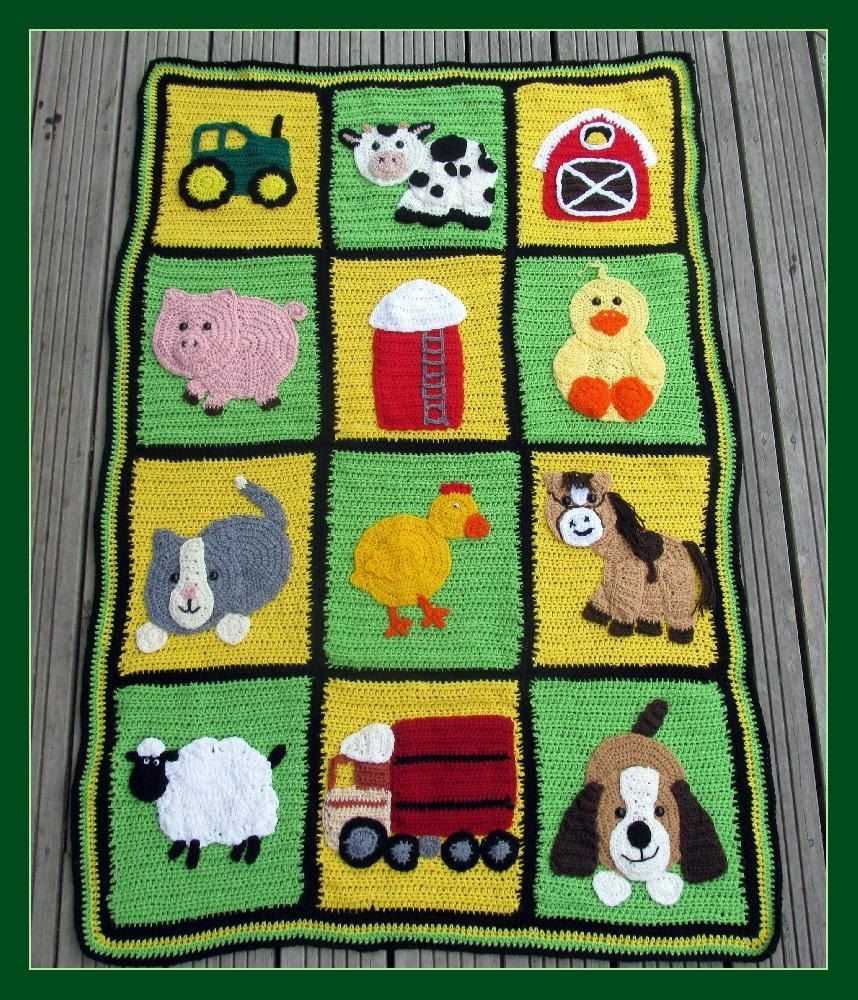 Free knitting patterns for baby blankets with animals