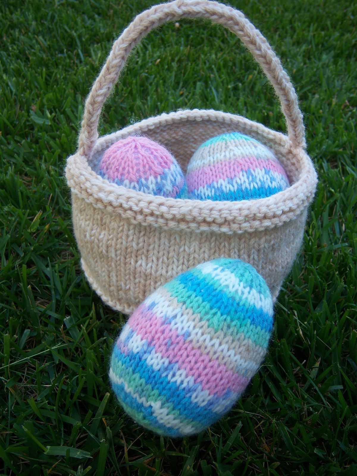 Free knitting patterns for easter baskets